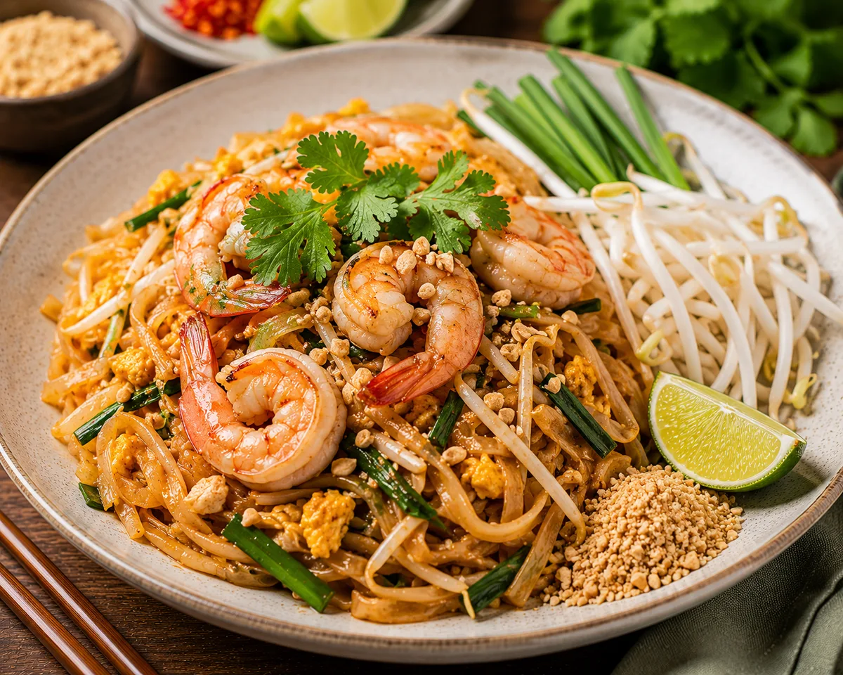 Padthai z krewetkami
