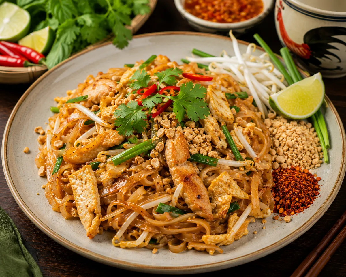 Padthai z kurczakiem